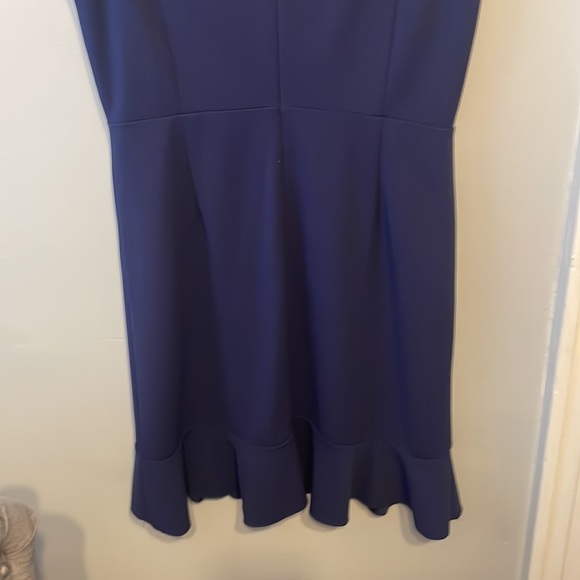 Karl Lagerfeld Navy Blue - Size 8 Sleeveless Flutter Hem - Picture 7 of 10